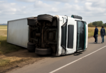 Camión volcado en Baltar y el susto del día