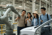 China: Turismo tecnológico en las fábricas de robots y coches eléctricos