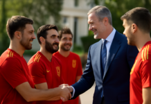 El Rey elogia a la selección: «Sois una piña ganadora para España»