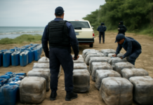 Decomisan toneladas de droga y combustible en costas de Chiapas