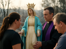 La Virgen de los Ángeles consuela a afectados por incendios