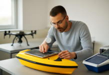 Descubre el taller de la UPCT para innovar en drones marinos y barcos solares