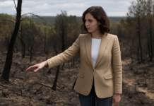 Ayuso inspecciona el daño causado por los incendios en Sierra Oeste