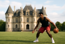 Entrenamiento de Jimmy Butler en un castillo francés