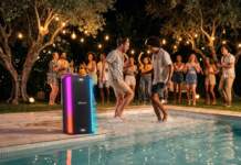 Descubre el potente altavoz portátil con karaoke y luces de LG xboom La Bestia Stage 501