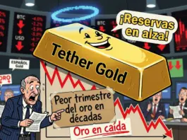 Tether Gold aumenta reservas mientras oro sufre su peor trimestre
