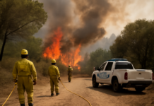 Incendio forestal en Buenas Noches, Estepona: Plan Infoca en acción