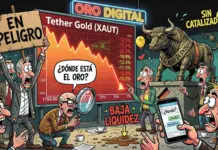 Caída en Tether Gold: ¿Oro tokenizado en peligro?