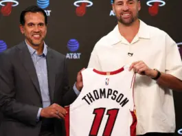 Klay Thompson ya está en Miami y se acerca a Giannis y al Heat