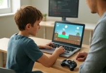 Descubre cómo los niños crean videojuegos en Málaga.