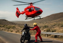 Helicóptero del SUC rescata a motorista en Vera de Erques