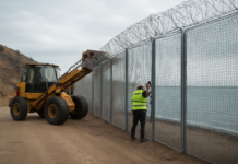 El Gobierno instala una barrera en el Tarajal de Ceuta
