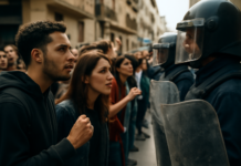 Jóvenes ceutíes se enfrentan a la extrema derecha: así reaccionaron ante una polémica manifestación