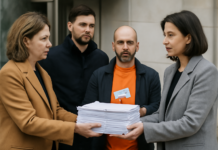 Hazte Oír entrega 14.100 firmas que exigen a la ministra Robles desplegar todos los efectivos contra el fuego