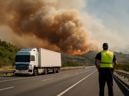 Incendio en Estepona: cortado carril de A-7 dirección Cádiz