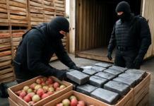 Desmantelan red de narcotráfico: decomisan 90 kilos de cocaína en contenedor de frutas