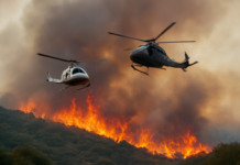 Tragedia aérea en Grecia: choque de helicópteros mientras arden los incendios