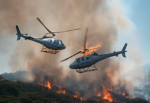 Tragedia aérea en Grecia: choque de helicópteros mientras arden los incendios