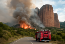 «Misterioso incendio en Las Peñas de Riglos: ¿accidente o negligencia?»