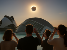 Los afortunados que vivieron el eclipse en el lugar más mágico de Valencia