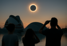 Los afortunados que vivieron el eclipse en el lugar más mágico de Valencia