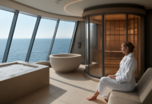 Descubre el lujoso spa del nuevo buque insignia de MSC: sauna en el mar, cúpula japonesa y tecnología IA.