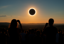 El impresionante eclipse solar total en España