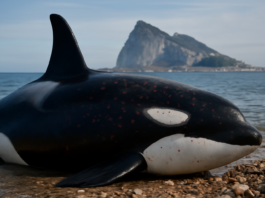 Investigan orca con marcas de perdigones en Gibraltar