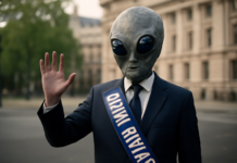 El «Count Binface»: el alienígena que arrasa en elecciones británicas