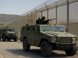 Vehículos militares en frontera Ceuta tras intento asalto
