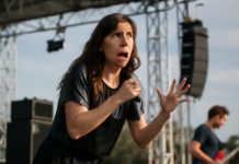 El terremoto sorprende a Merche en pleno concierto