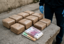 Descubren tráfico de cocaína en Sicilia: 10 bloques y 2.250 euros hallados