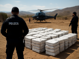 Descubren 2 toneladas de cocaína en operativo con helicópteros en Guerrero