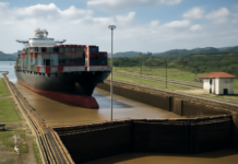 El Canal de Panamá restringe calado buques por sequía