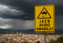 Jaén en aviso amarillo por tormentas y 39 grados
