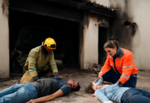 Dos heridos en incendio de garaje en Adeje