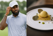 El curioso plato que desconcertó a LeBron James en el golf