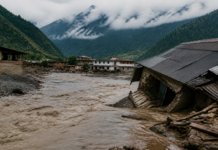 Video revela el impacto de la inundación en Nepal y Tíbet