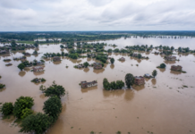 Drones captan la devastación de las inundaciones en Nepal