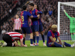 Barcelona vence al Athletic con goles y mala suerte para Yamal