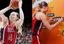 El sticker con el que Paige Bueckers celebró el pase de USA