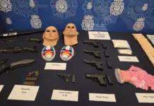 Menores armados y disfrazados tenían un arsenal en Marbella