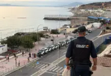El Tarajal amanece en calma tras la nueva amenaza en la frontera