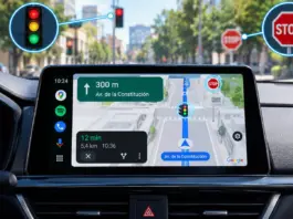 Google Maps en Android Auto te avisará de stops y semáforos