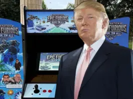 Activistas crean un arcade para burlarse de Trump y Groenlandia