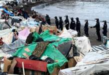 Desalojan Benítez: más de 300 migrantes, rumbo al CATE