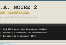 L.A. Noire 2 reaparece en un leak con el caso del Zodiac