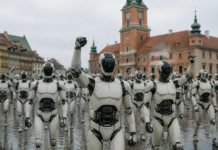 Robots toman Varsovia y protestan contra el avance de la IA