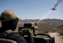 El láser con mando de Xbox que derriba drones de cárteles