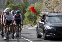 La Vuelta sorprende y neutraliza los tiempos a 9,8 km del final